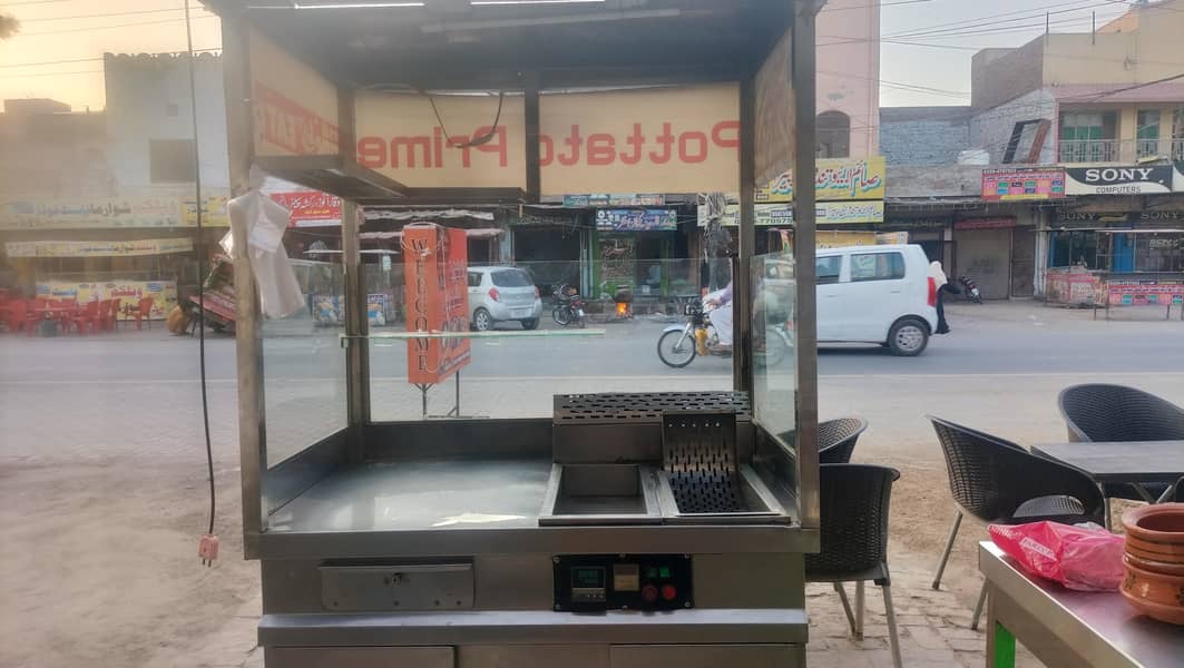 Fries Counter / Stall with 16L Automatic Deep Fryer – Complete Setup 3
