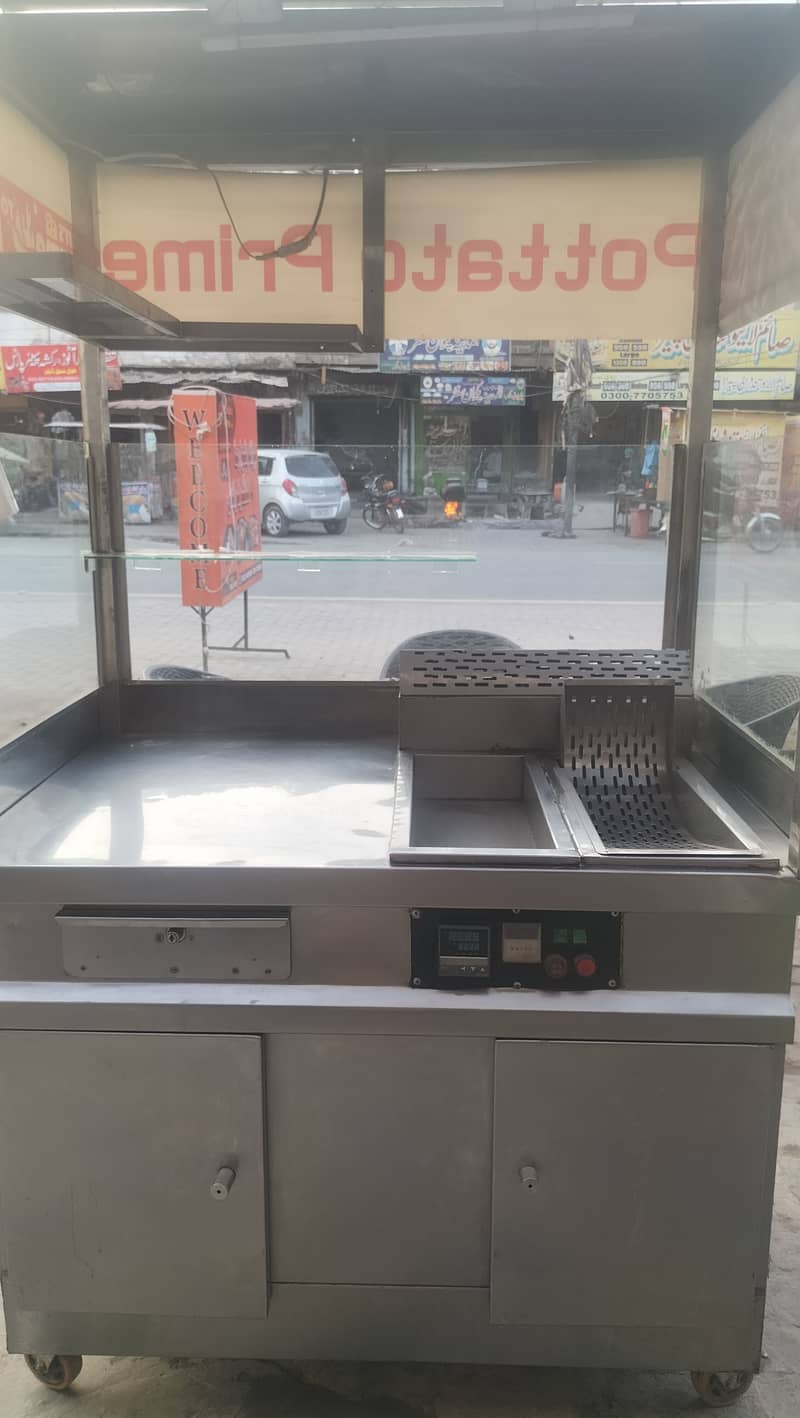Fries Counter / Stall with 16L Automatic Deep Fryer – Complete Setup 5