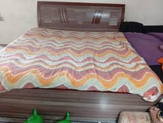 double bed with mattress