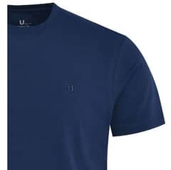 Uniworth Premium Navy Plain Tee Shirt Small