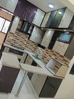 Brand new 5 Room 1600 Sq Ft Flat All Utilities Main Road Project Gulistan e Johar Block 3