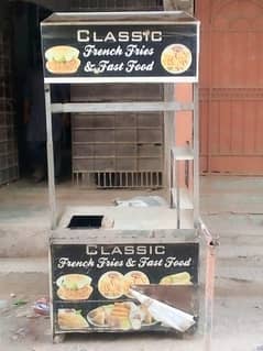 full stell made chips counter with all equpments