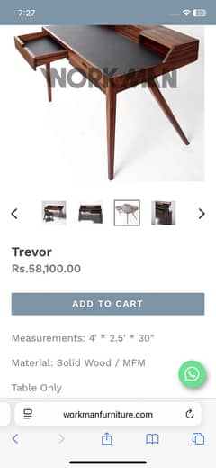 Studio/office table Workman’s original 10/10