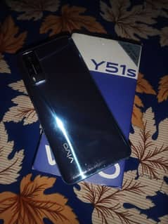 vivo y51s 9/10 with box charger