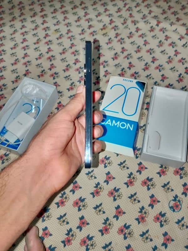tecno camon 20 with complete box sealed set condition 10 by 10 2