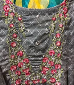 beautiful embroidery dress brand bonanza satrangi