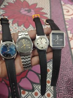 Antique Seiko 5 citizen Camy West end vintage watch Favre leuba Swiss