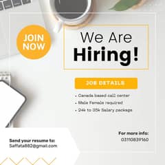 CALL CENTER REPRESENTATIVE (Canada Mobility Campaign)