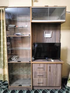 TV Console Showcase Book Shelf
