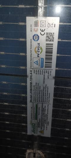 Jinko 450 watt solar Plates