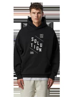SolutionInn Bold Typography Hoodie