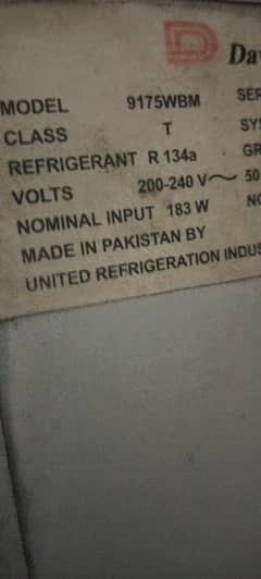 Dawlance refrigerator 2 door