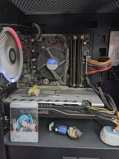 i7-4790 + Asus B85M-e +16 gb ddr3 ram (stock CPU cooler)