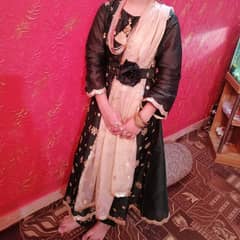 Frock open style with belt flower