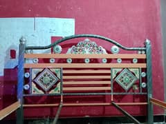 The bed is absolutely clean condition The mattress is also together
