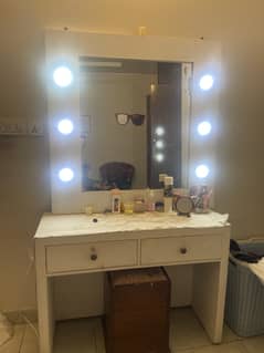 Vanity with lights