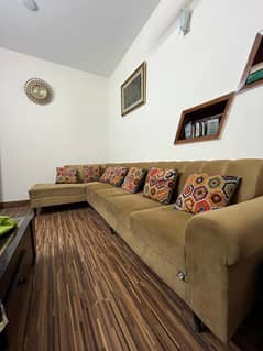 L shaped sofa