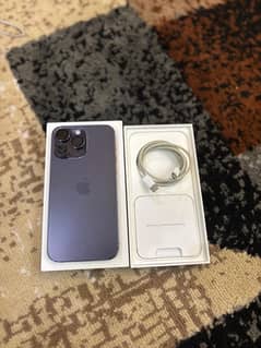 iPhone 14 Pro Max with box and original cable battery health 85
