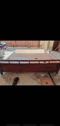 pure wooden bed