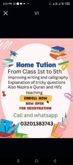 Home Tuition 03201383743