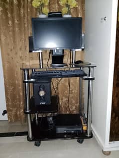 Complete Computer Set With Computer Trolley