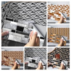 Modern Design Quartz Wall Tile Stickers – 7"x4.5"