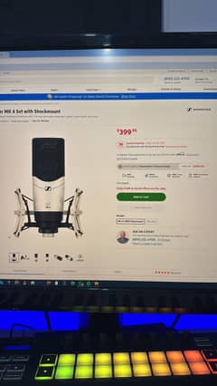sennheiser MK4 Condenser Microphone Studio Mic
