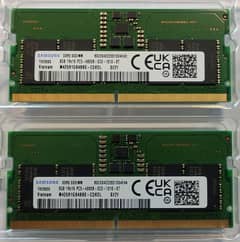 Samsung RAM DDR5 8GB 4800MHz SODIMM (8x2=16 GB) Laptop Ram