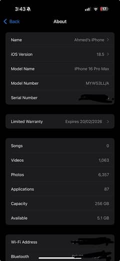 iPhone 16 pro Max 256 GB Desert Titanium 10/10