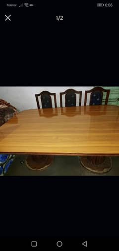Dining table aand 6 chairs