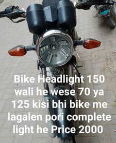 Headlight aur Parts used