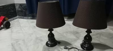 2 side table lamps