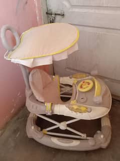 baby walker with canopy like new condition