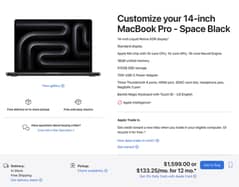 New MacBook Pro 14" M4 Ram 16 SSD 512 Apple Warranty