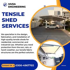 Tensile Sheds/Fiber glass/Sheets/Car parking Services in Lahore