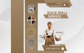 Rock wall /paint /deco /polish/steco/art desining/Ceiling