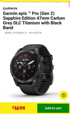 Garmin epix pro Gen 3 Sapphire Edition 47mm