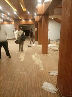 1800 Squire Feet Hall for Rent in PIA Main Road for office + Saloon + pharmacy or any other setup you want