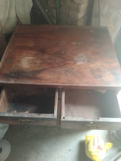 Wooden cupboard with drawers