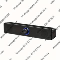 Desktop Speaker , Stereo Sound bar, USB Powered, Deep Bass &