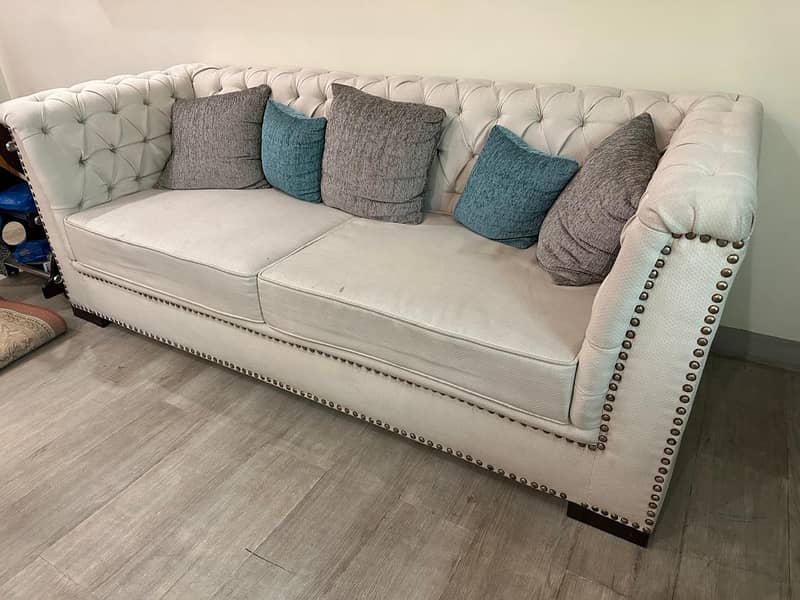 7 Seater Sofa Set (3-2-1) With Cushions / Good Condition 2