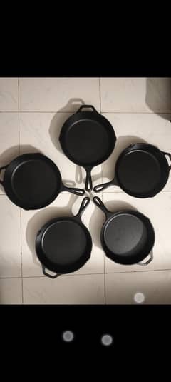 Imported cast iron skillets
