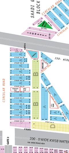 240 Sq Yard Plot Sale In Block 7 Saadi Town Scheme 33 Karachi (West Open)
