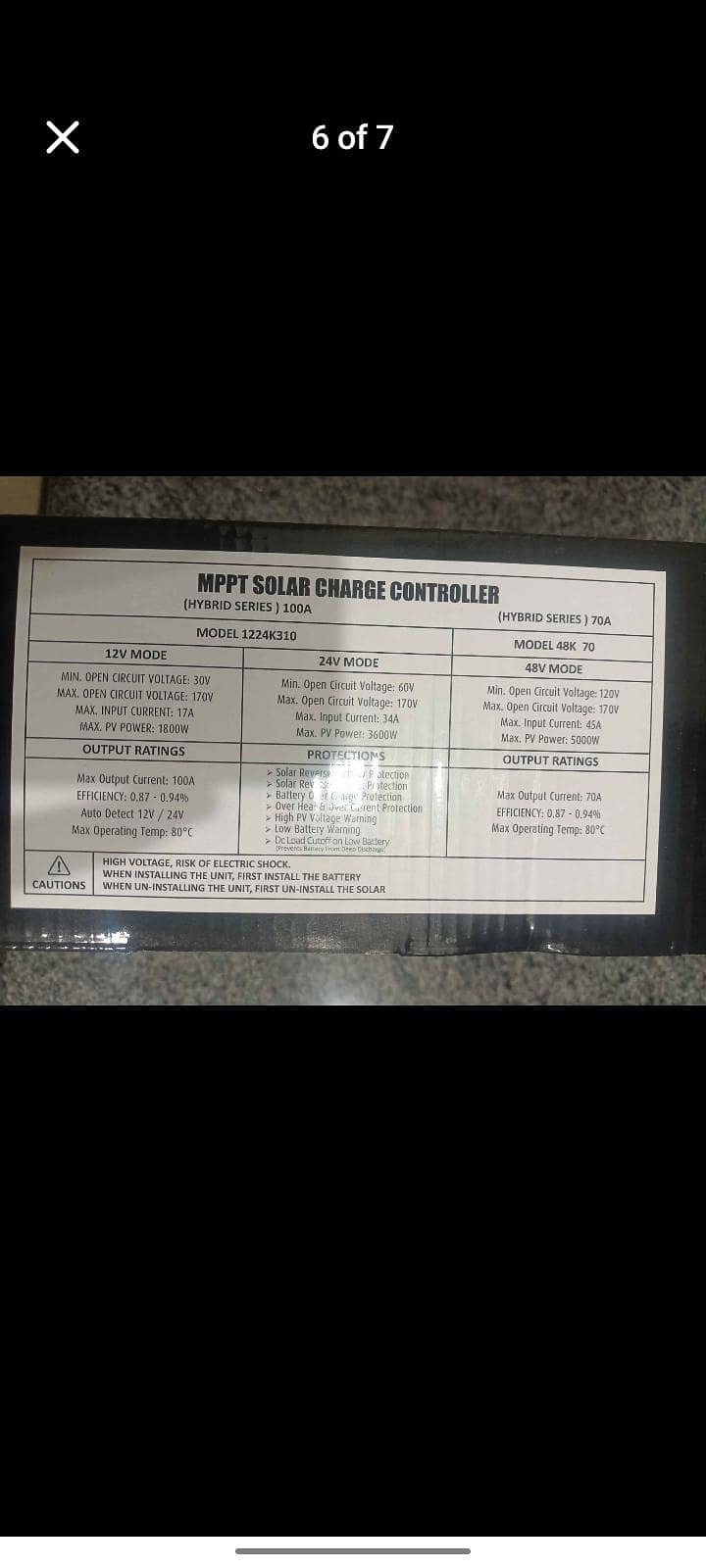 simtek 100a hybrid mppt solar charge controller still in warranty 1