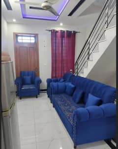 ROYAL BLUE SOFA FOR SALE, NEW CONDITION