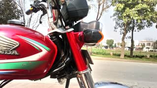 Honda CD 70 2015 (Red Color, Total Genuine)