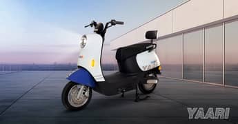 Electric Scooter Yaari – Long Range, Tubeless Tyres, Hydraulic Shocks