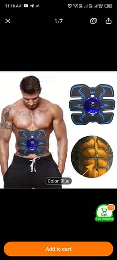 ABS Muscle Trainer Belt | Body Slimming EMS Device | imported