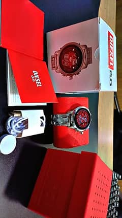 Diesel DZT2040 Griffed Gen 6 Silver Stainless Steel Smart Watch