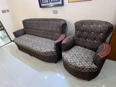 7 Seater Sofa with High Back Chairs